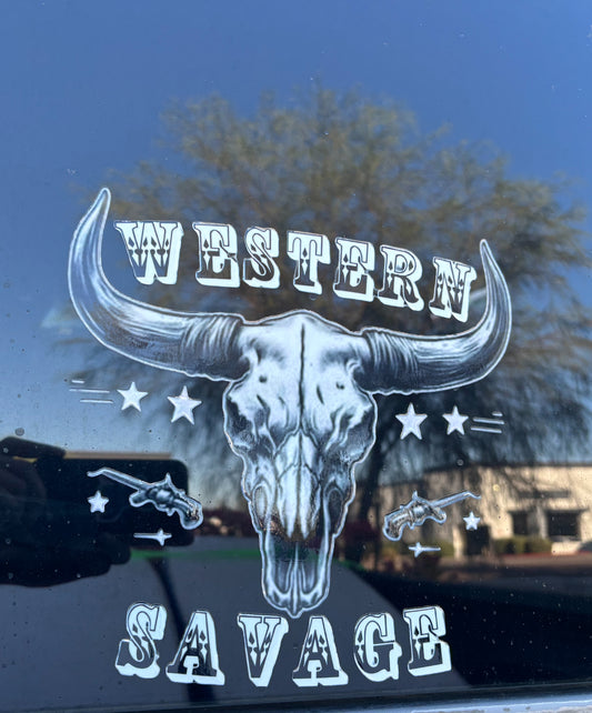 UV Western Savage 9x9 decal